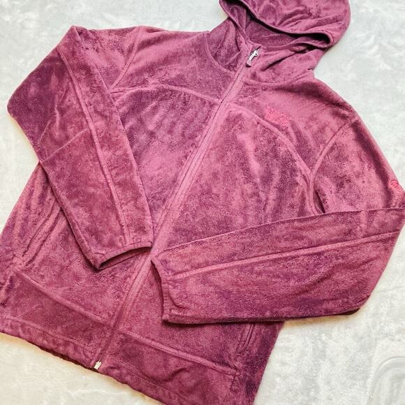 Mountain Hardwear Pyxis Jacket Womens L Plum Plush Fleece Zip Full Zip Pockets - Picture 2 of 11